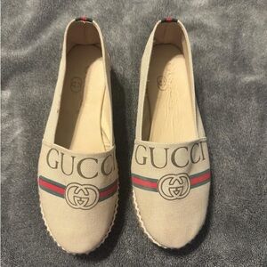 GG Women's Cream Espadrilles